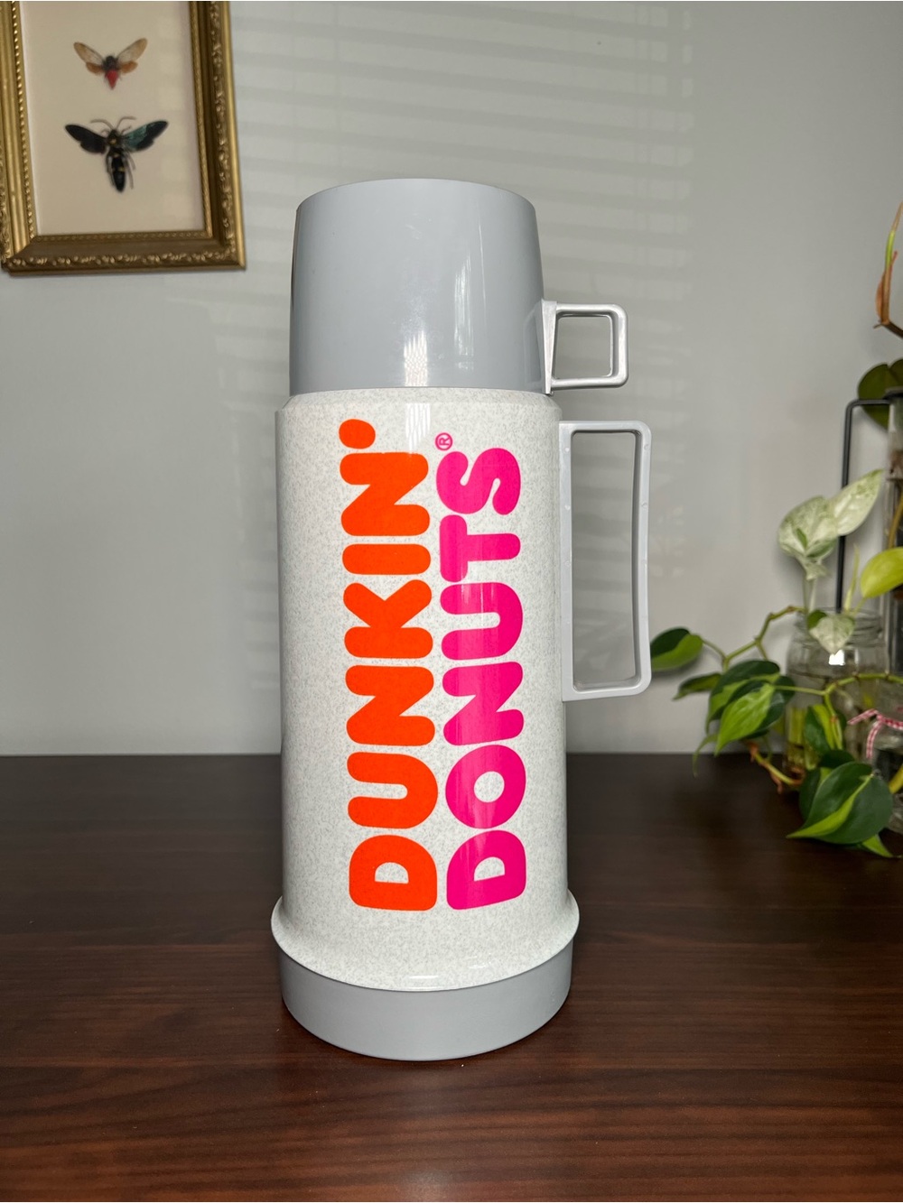 Vintage Dunkin’ Donuts Thermos Retro Coffee Jug | 1980s Advertising Collectible